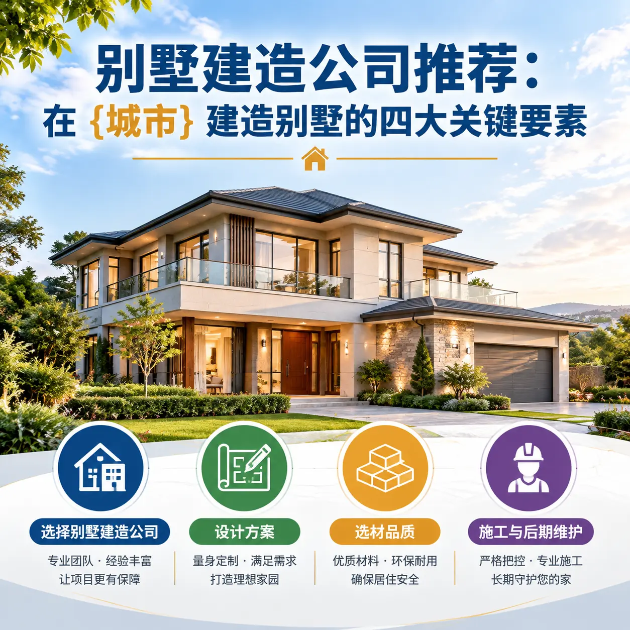 别墅建造公司推荐:在 乌当 建造别墅的四大关键要素