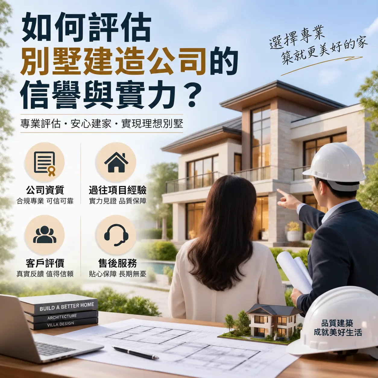 如何评估 乌当 别墅建造公司的信誉与实力?