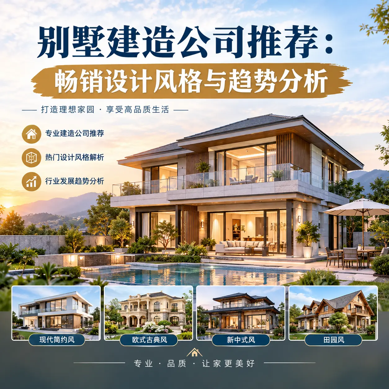 别墅建造公司推荐: 乌当 畅销设计风格与趋势分析