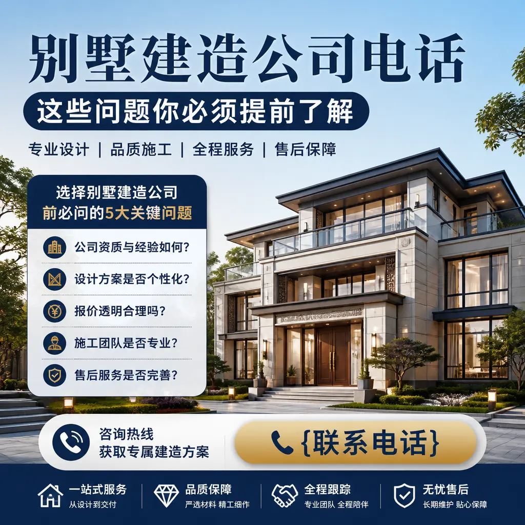 乌当别墅建造公司电话,这些问题你必须提前了解
