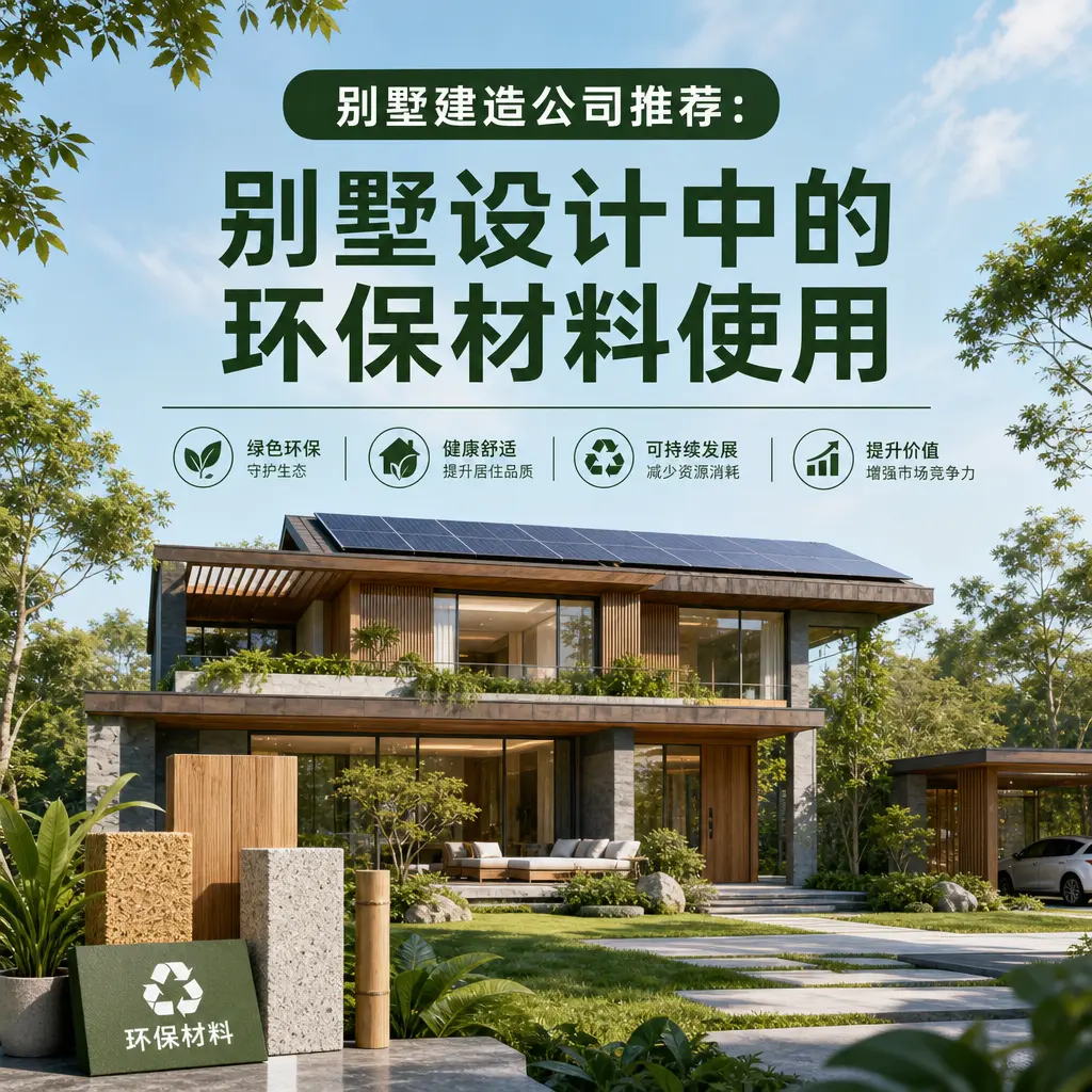 别墅建造公司推荐: 乌当 别墅设计中的环保材料使用